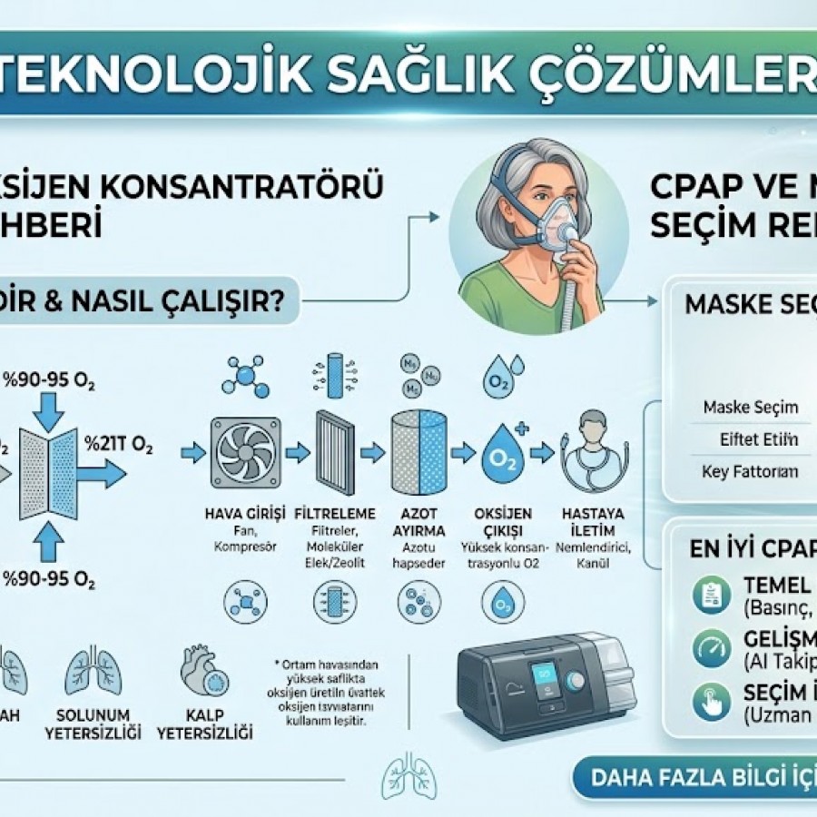 Oksijen Konsantratörü Nedir? Nasıl Çalışır ve Kimler Kullanır? Oksijen Konsantratörü Nedir? Nasıl Çalışır ve Kimler Kullanır?