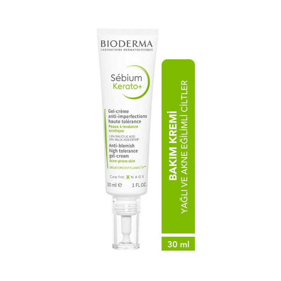 Bioderma Sebium Kerato+ Akne Eğilimli Ciltler İçin Jel Krem 30 ml